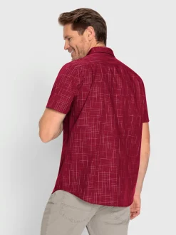 Chemise à manches courtes superbe motif en fils teintés