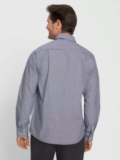 Chemise à manches longues coutures contrastées