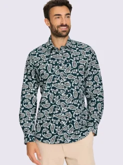 Chemise à manches longues imprimé tendance