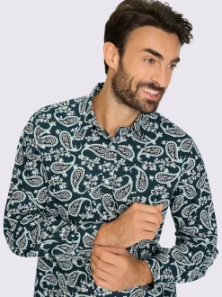 Chemise à manches longues imprimé tendance