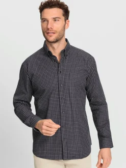 Chemise à manches longues superbes motifs à carreaux