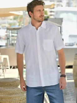 Chemise seersucker léger