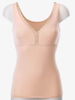 Chemise soutien-gorge côtes fines