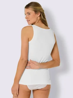 Chemise soutien-gorge sans armatures côtes fines