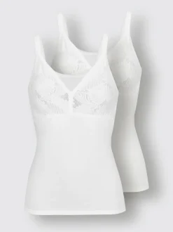 Chemise soutien-gorge sans armatures côtes fines