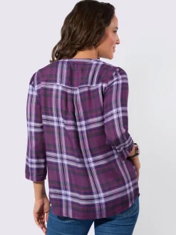 Chemisier à carreaux pure viscose