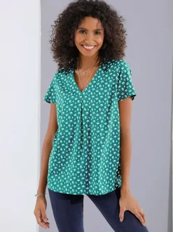 Chemisier en coton motif rayé