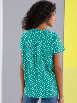 Chemisier en coton motif rayé