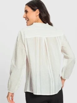 Chemisier en dentelle pur coton