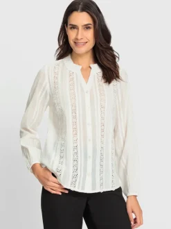 Chemisier en dentelle pur coton