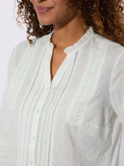 Chemisier en dentelle pur coton