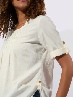 Chemisier à enfiler qualité coton doux sur la peau