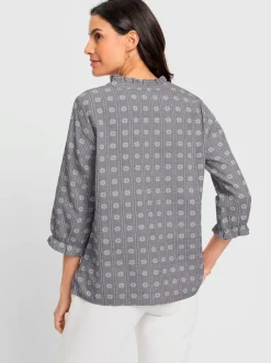 Chemisier joli motif jacquard