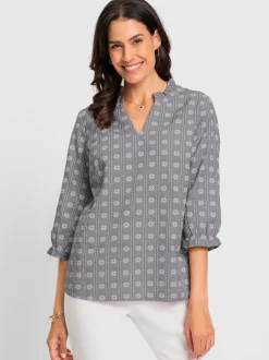 Chemisier joli motif jacquard