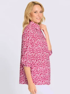 Chemisier long joli motif léopard