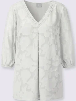 Chemisier long motif jacquard original