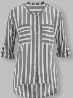 Chemisier rayé pure viscose