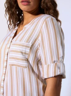 Chemisier rayé pure viscose