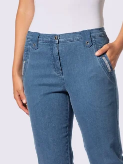 Corsaire en jean 98% coton