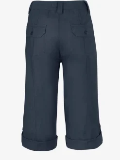 Corsaire sportif ceinture élastique cotelée