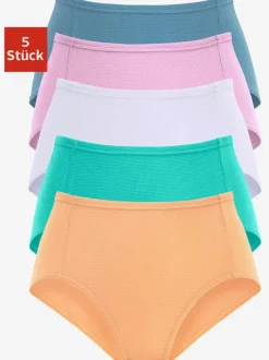 Culotte taille haute lot de 5 slips taille haute