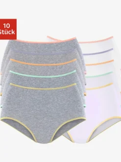 Culotte taille haute lot de 10 slips taille haute pratique