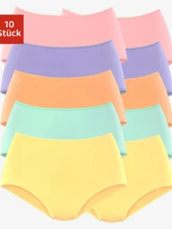 Culotte taille haute lot de 10 slips taille haute pratique