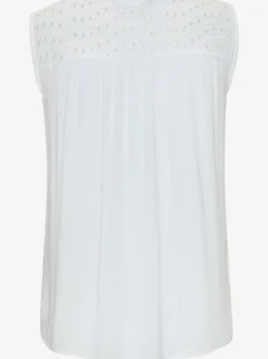 Débardeur dentelle et motif ajouré à l'encolure