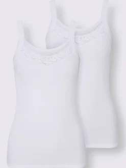 Débardeur dentelle élastique