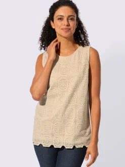 Débardeur en dentelle 80% coton