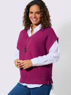 Débardeur en tricot ajouré