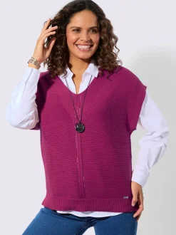 Débardeur en tricot ajouré