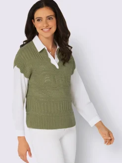 Débardeur en tricot doux et chaud