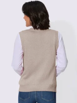 Débardeur en tricot mélange coton-viscose