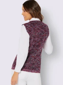 Débardeur en tricot superbe fil multicolore