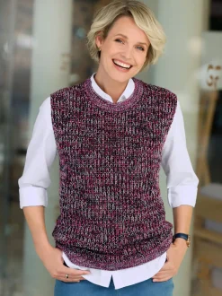 Débardeur en tricot superbe fil multicolore