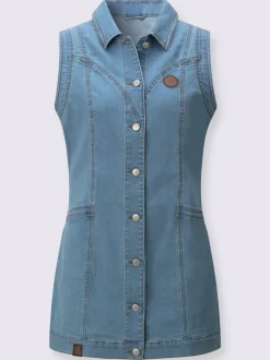 Gilet en jean avec coton