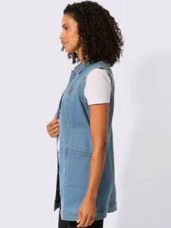 Gilet en jean avec coton