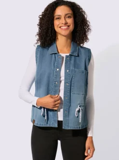 Gilet en jean coton de qualité