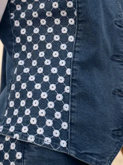 Gilet en jean denim doux