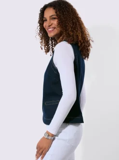 Gilet en jean qualité coton doux sur la peau