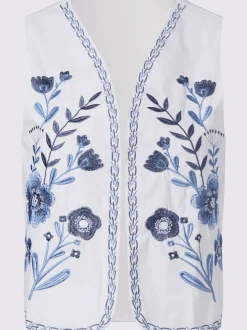 Gilet en jean qualité twill