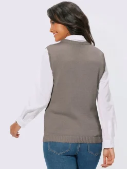 Gilet en tricot 50% coton