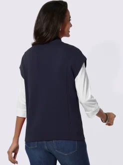 Gilet en tricot coupe décontractée aux épaules