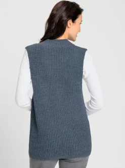 Gilet en tricot 14% laine