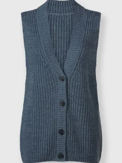 Gilet en tricot 14% laine