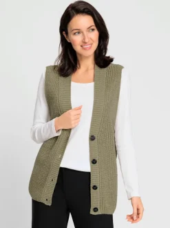 Gilet en tricot 14% laine