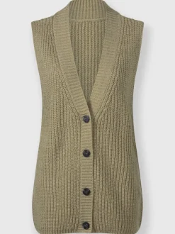 Gilet en tricot 14% laine