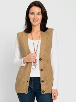 Gilet en tricot 14% laine