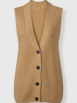 Gilet en tricot 14% laine